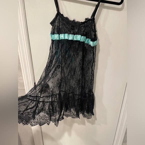 Victoria’s Secret Nightgown Black Lace Size M LIKEW NEW - Picture 4 of 8
